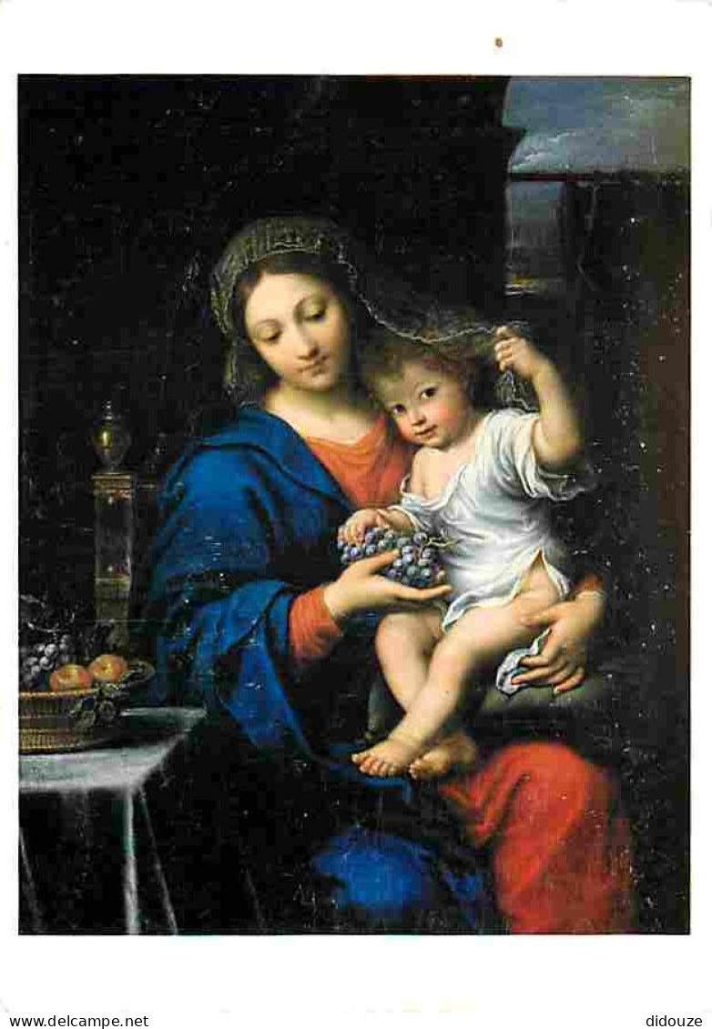 Art - Peinture Religieuse - Mignard - La Vierge à La Grappe - CPM - Voir Scans Recto-Verso - Gemälde, Glasmalereien & Statuen