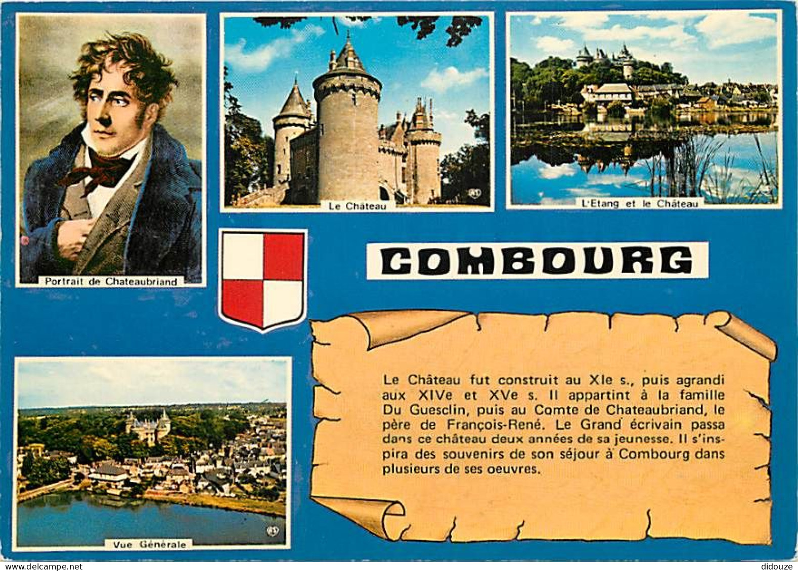 35 - Combourg - Multivues - Blasons - Portrait De Chateaubriand - CPM - Voir Scans Recto-Verso - Combourg