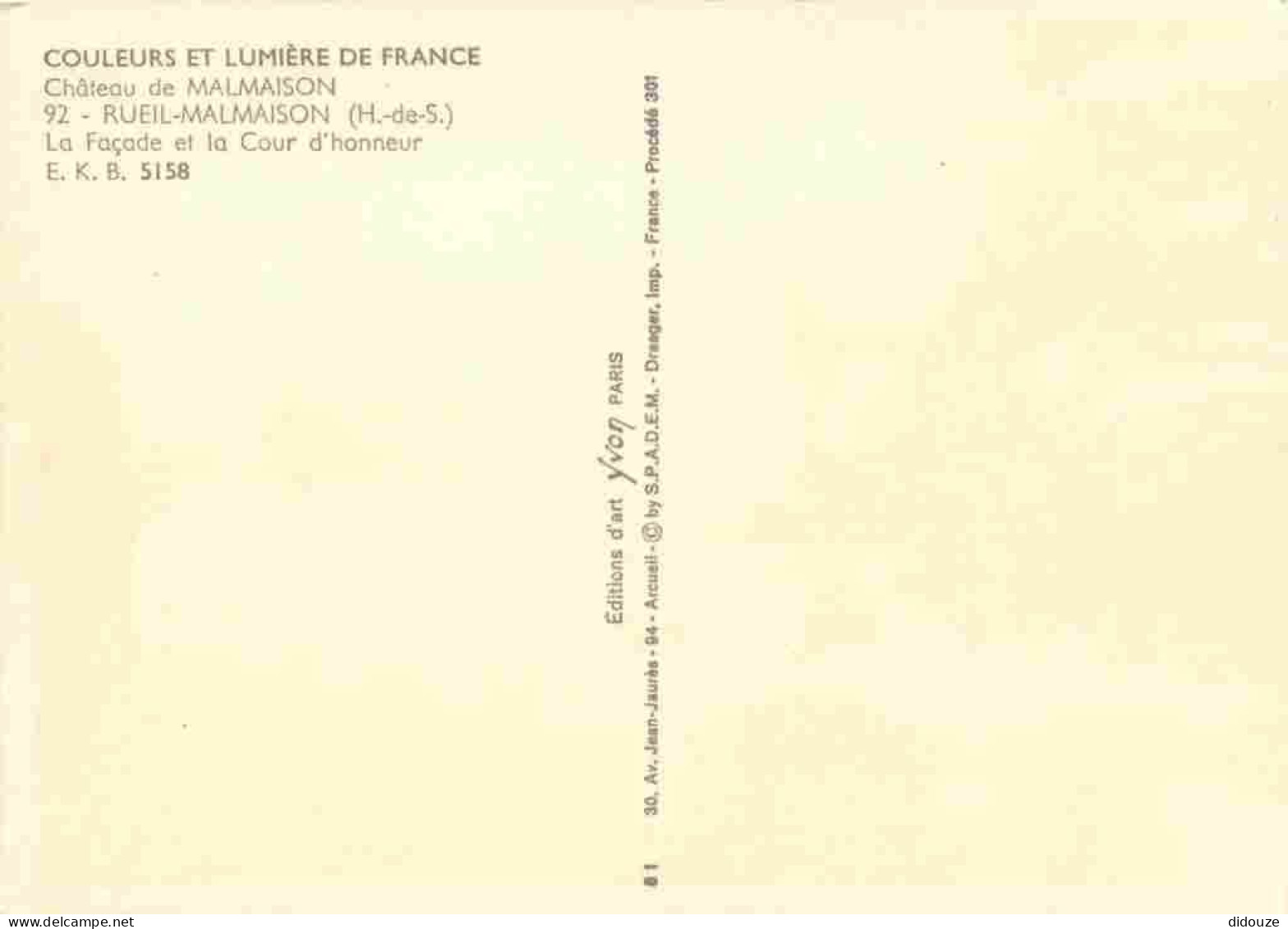 92 - Rueil-Malmaison - Le Château - CPM - Voir Scans Recto-Verso - Rueil Malmaison