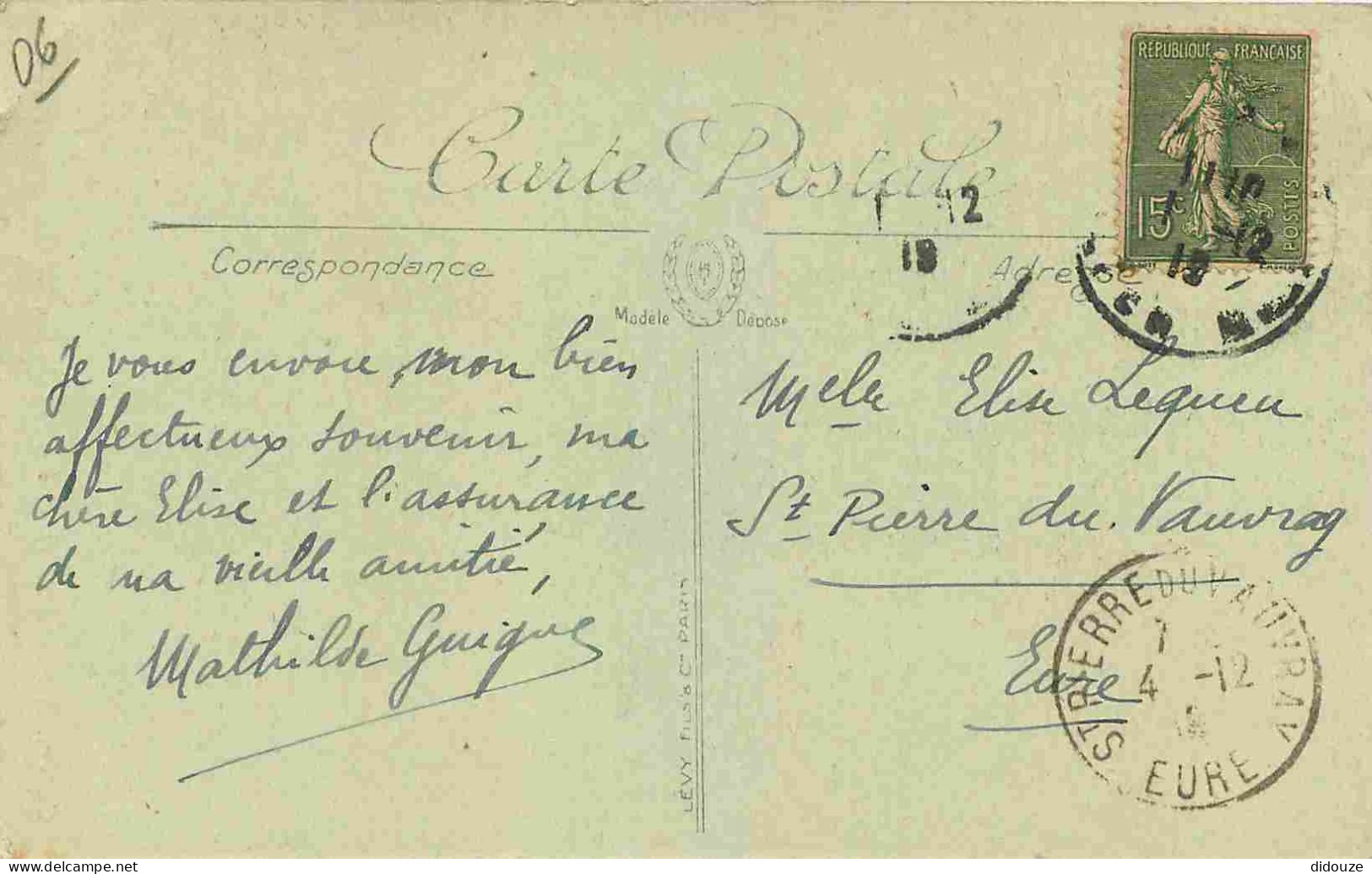 06 - Cagnes - Rue Saint Sébastien - Animée - Chèvres - Enfants - CPA - Oblitération Ronde De 1918 - Voir Scans Recto-Ver - Cagnes-sur-Mer