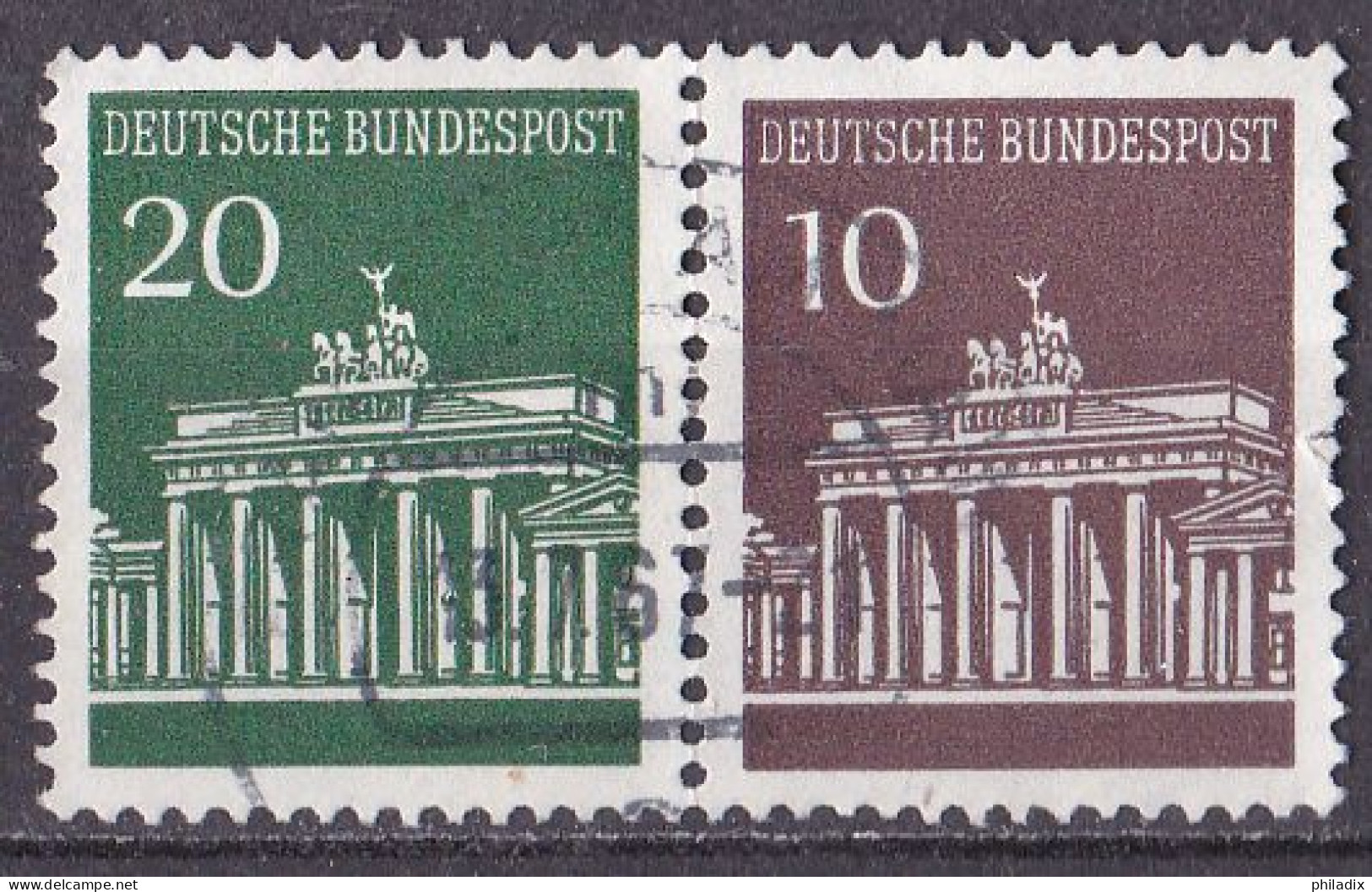 BRD 1967 Mi. Nr. 507+506 O/used ZD W 24 (BRD1-5) - Zusammendrucke