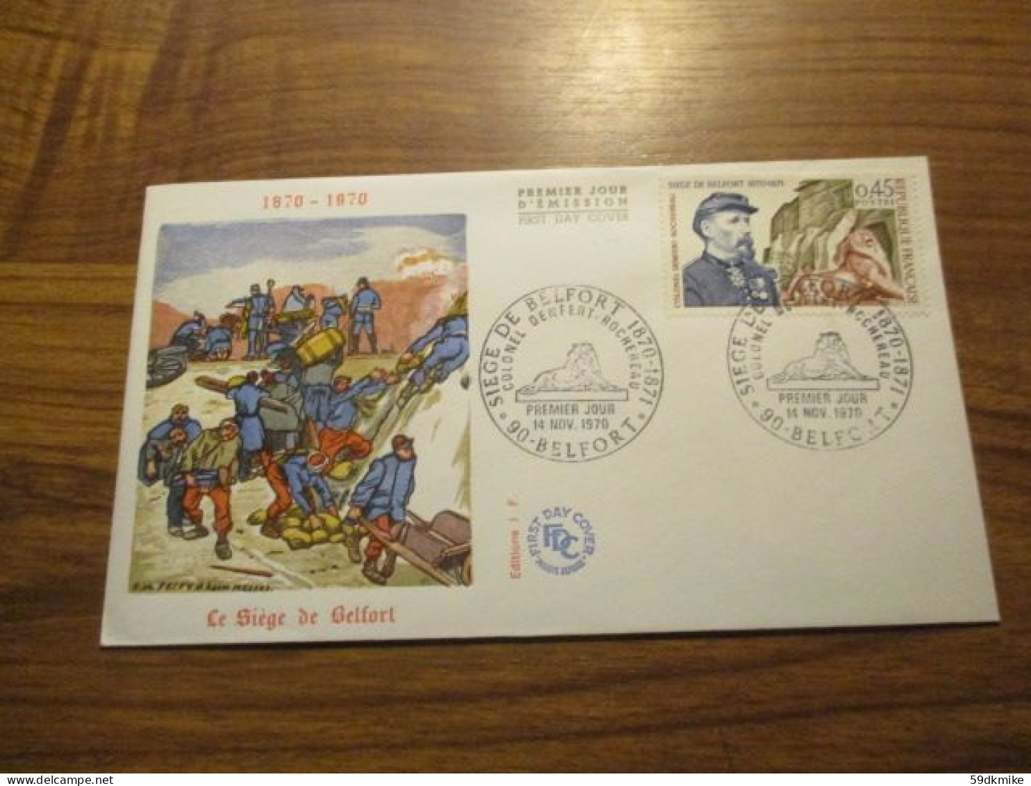 FDC - 1er Jour - France - 1970 - Le Siège De Belfort - 1970-1979