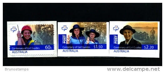 AUSTRALIA - 2010  CENTENARY OF GIRL GUIDES  SELF ADHESIVE  SET  MINT NH - Mint Stamps