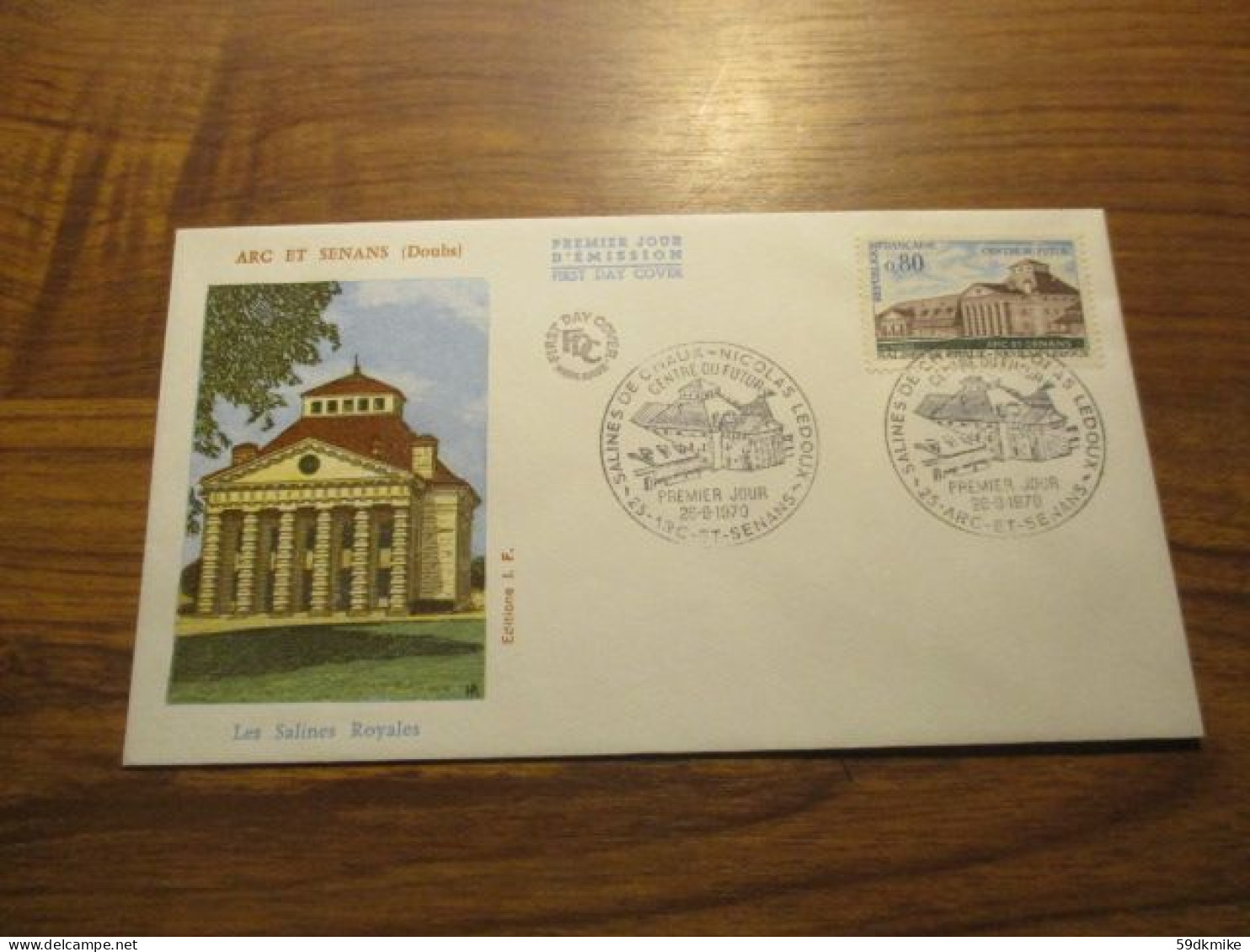 FDC - 1er Jour - France - 1970 - Les Salines Royales - 1970-1979