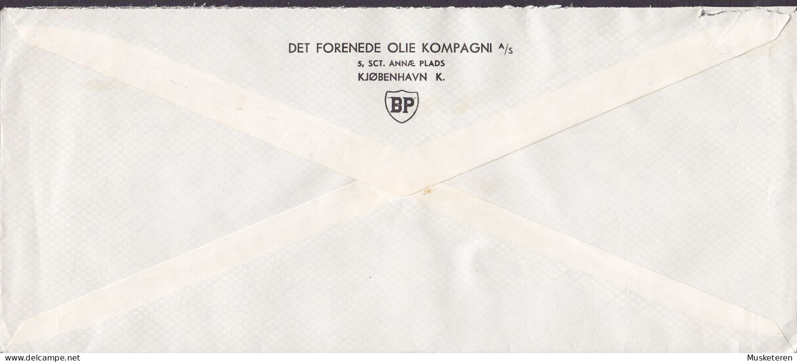 Denmark DET FORENEDE OLIE KOMPAGNI British Petrol Cachet ATM Cancel '399', KØBENHAVN 1948 Meter Cancel Cover (2 Scans) - Frankeermachines (EMA)