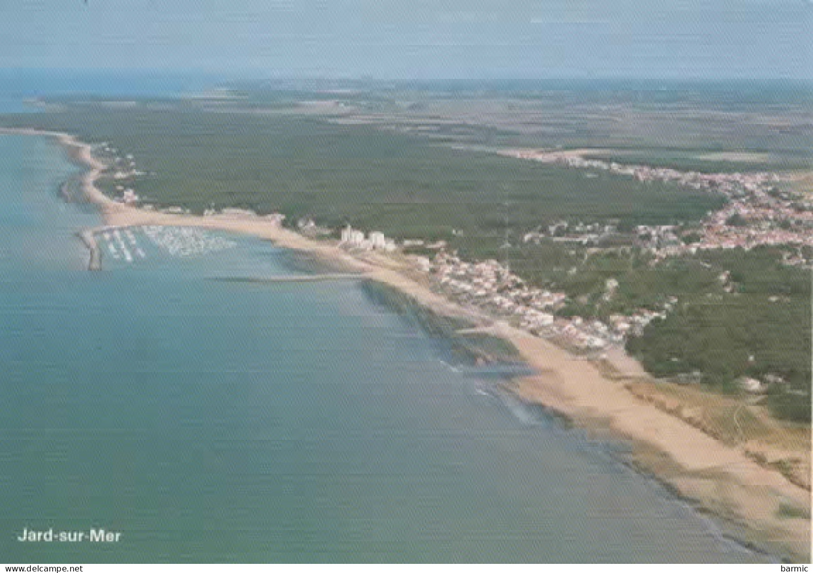 JARD SUR MER, VUE AERIENNE, PLAGES DE BOISVINET, DE MORPOIGNE ET PORT DE PLAISANCE COULEUR REF 16220 - Sables D'Olonne