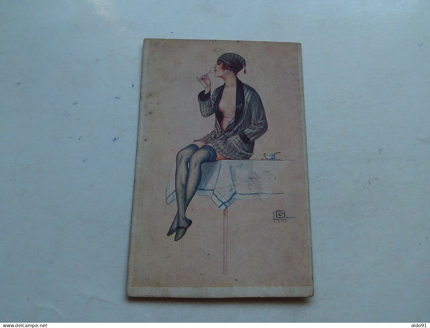 (Illustrateur Georges Léonnec - Femme Années 1930++.....) -  Intimité De Boudoir....................voir Scans - Andere & Zonder Classificatie