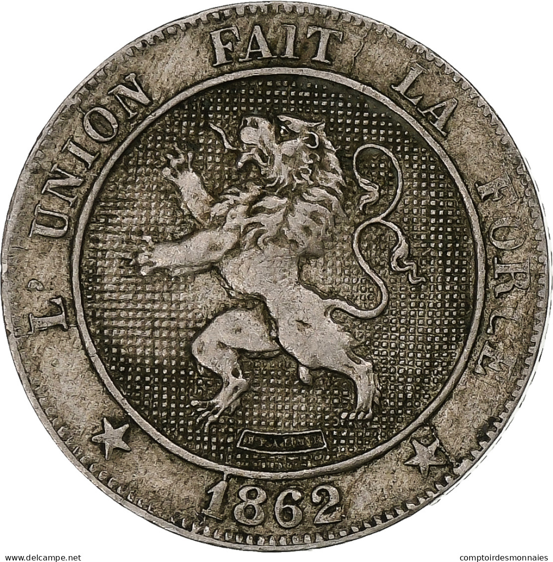 Belgique, Leopold I, 5 Centimes, 1862, Bruxelles, Cupro-nickel, TTB+, KM:21 - 5 Centimes