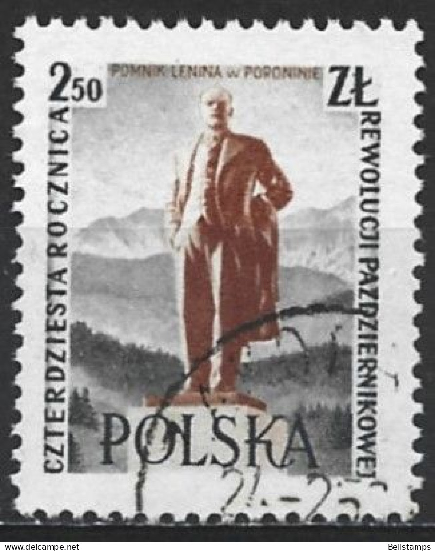 Poland 1957. Scott #793 (U) Lenin Statue, Poronin - Used Stamps