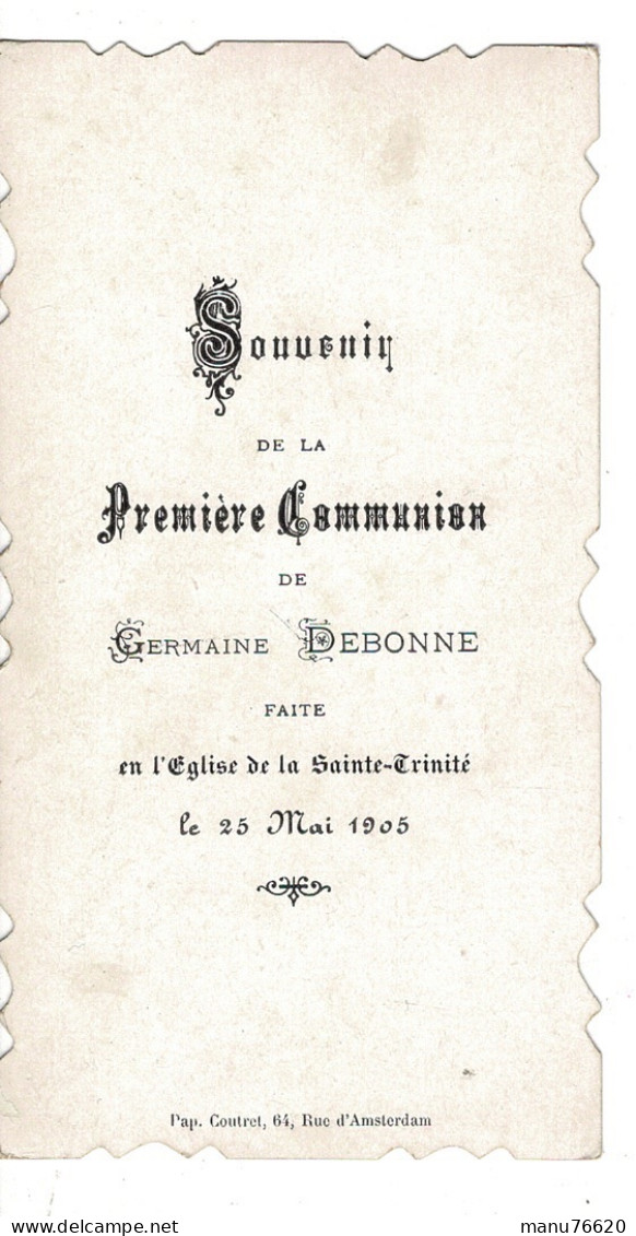 IMAGE RELIGIEUSE - CANIVET : Germaine D....? , église De La Sainte Trinité , Paris - France . - Religione & Esoterismo