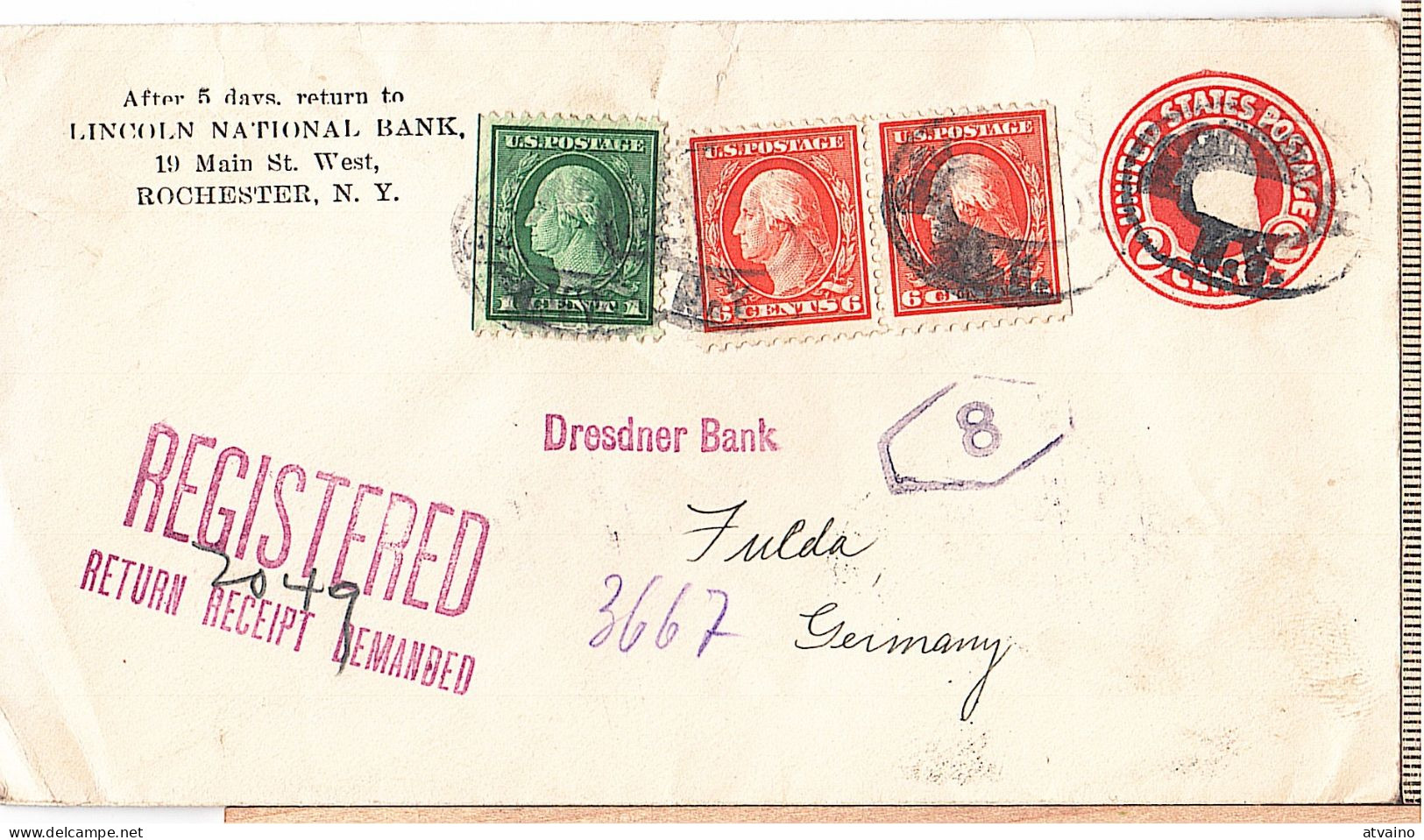 US COVER To Germay 1920 - Covers & Documents