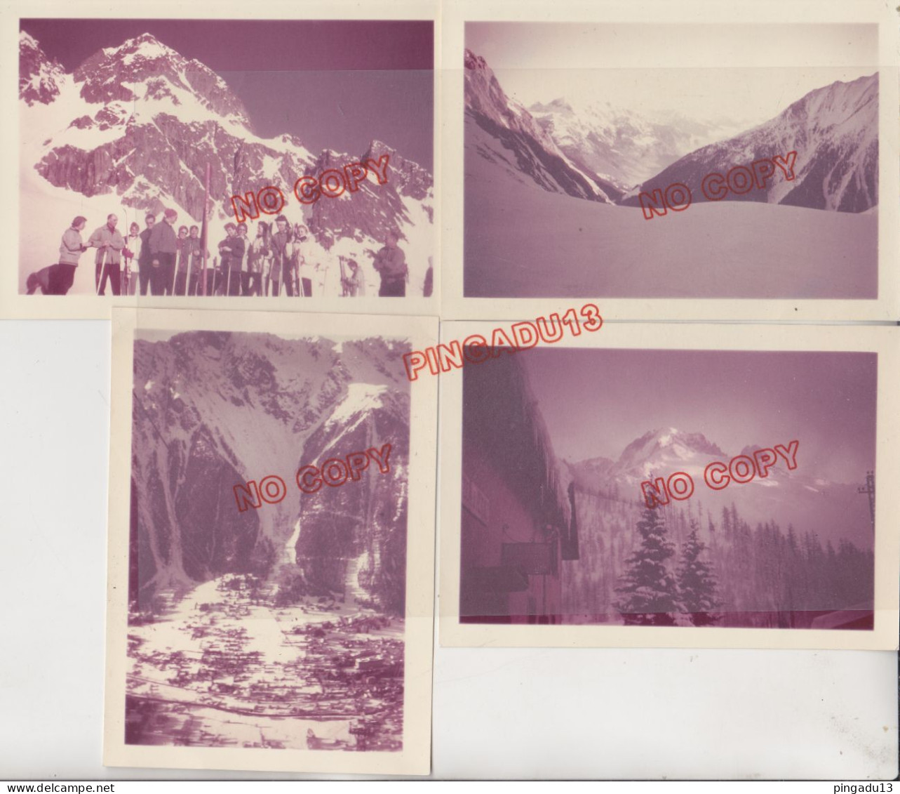 Fixe Chamonix Montroc Chalet UNCM 1959 Ensemble 8 Photos - Orte