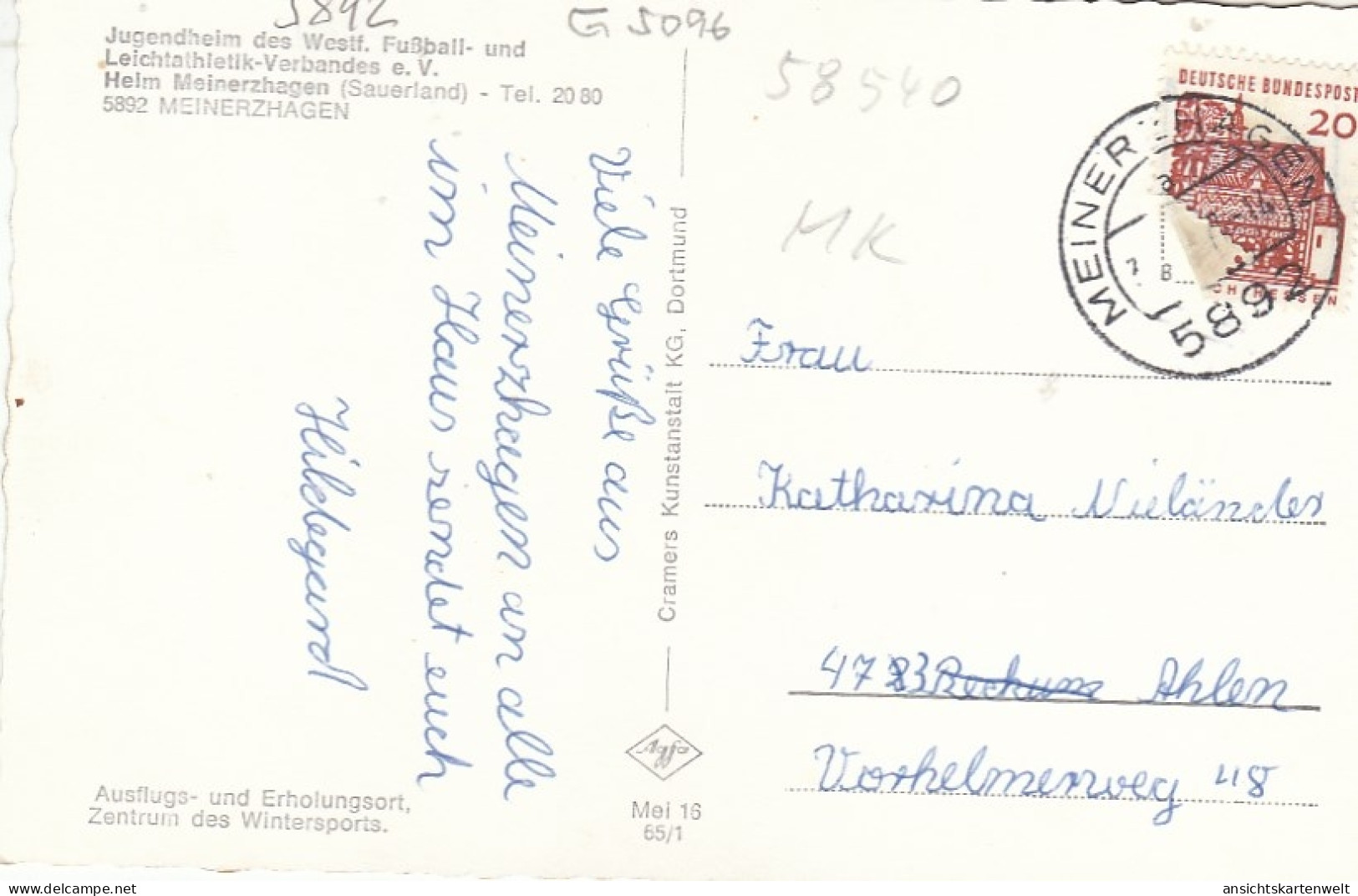 Meinerzhagen (Sauerland), Mehrbildkarte Gl1967 #G5096 - Other & Unclassified