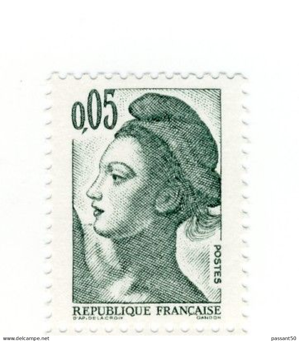 Liberté 0fr05 Vert Noir YT 2178a En GOMME MATE. Pas Courant, Voir Le Scan. Cote YT : 4 €, Maury N° 2183a : 4 €. - Ongebruikt