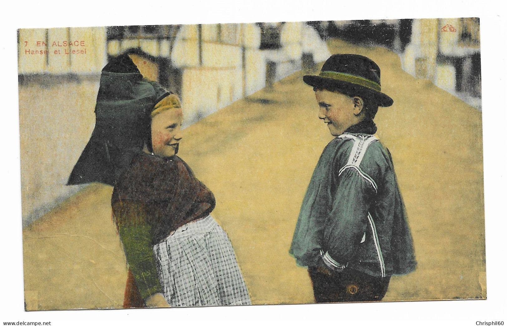 CPA - En Alsace - Hansel Et Liesel - Enfants Alsaciens En Costumes Traditionnels - - Portretten