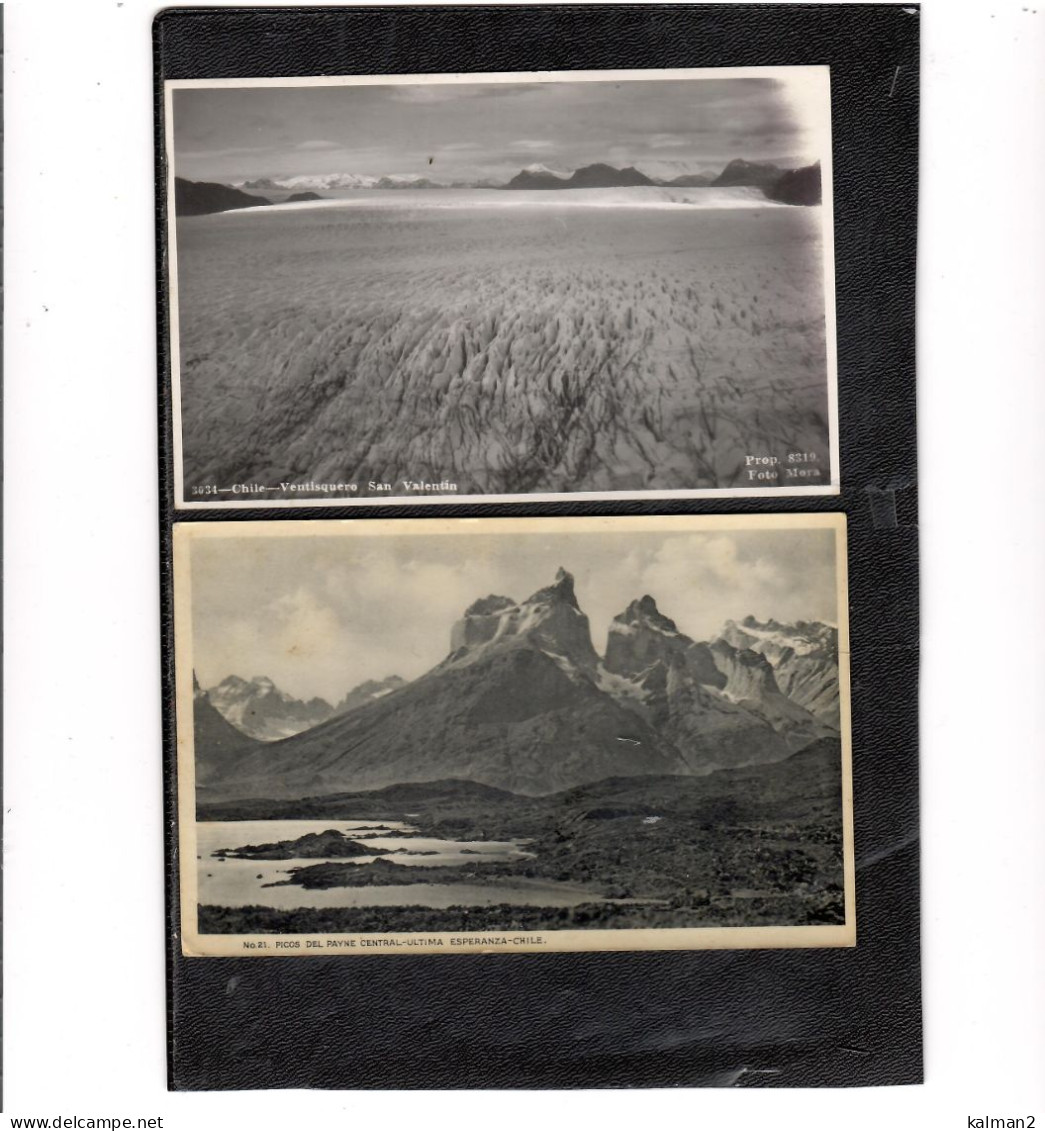 16702 - CHILE - LOTTO 13 CARDS IN B/N RIGUARDANTI VULCANI E MONTAGNE - Cile