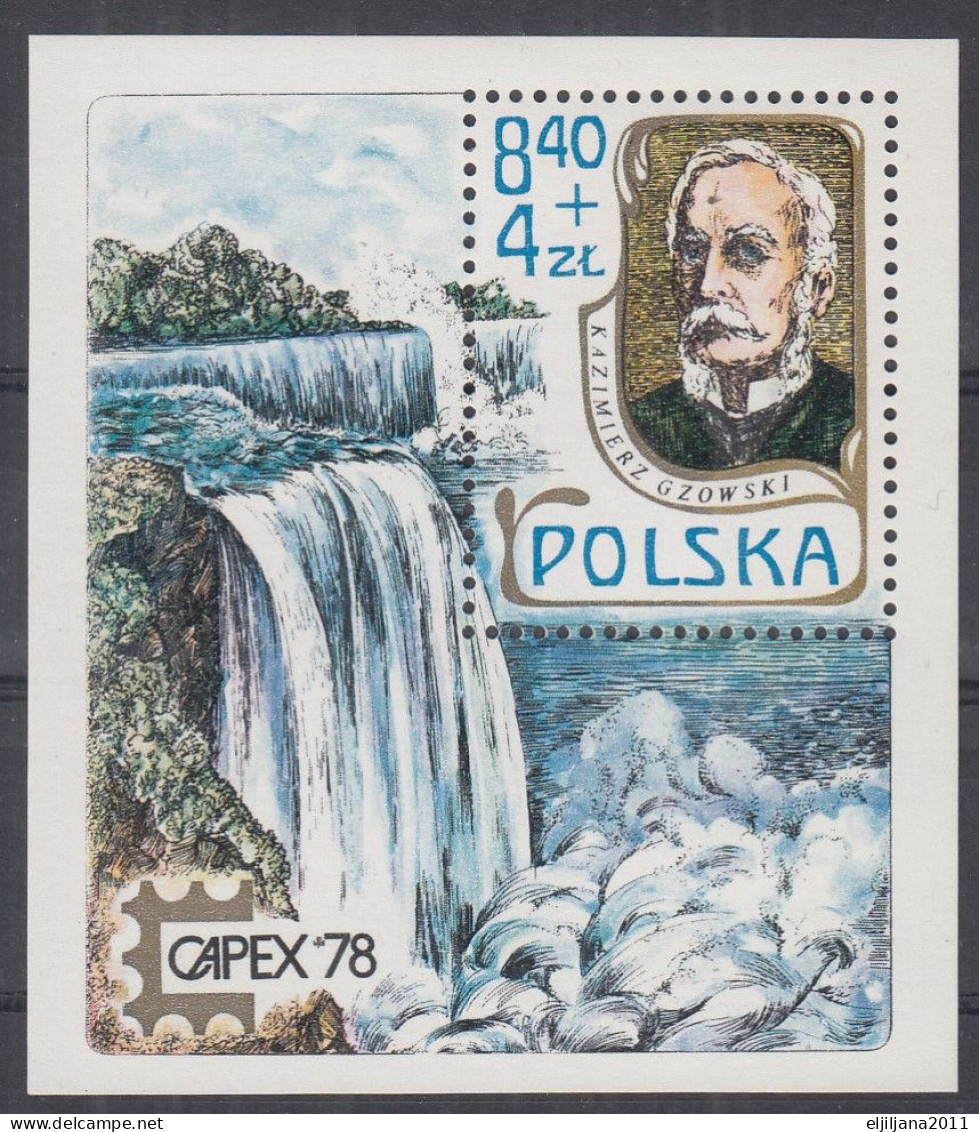⁕ Poland / Polska 1978 ⁕ CAPEX ’78 Toronto Philatelic Exhibition Mi.2561 Block 69 ⁕ 1v MNH - Neufs