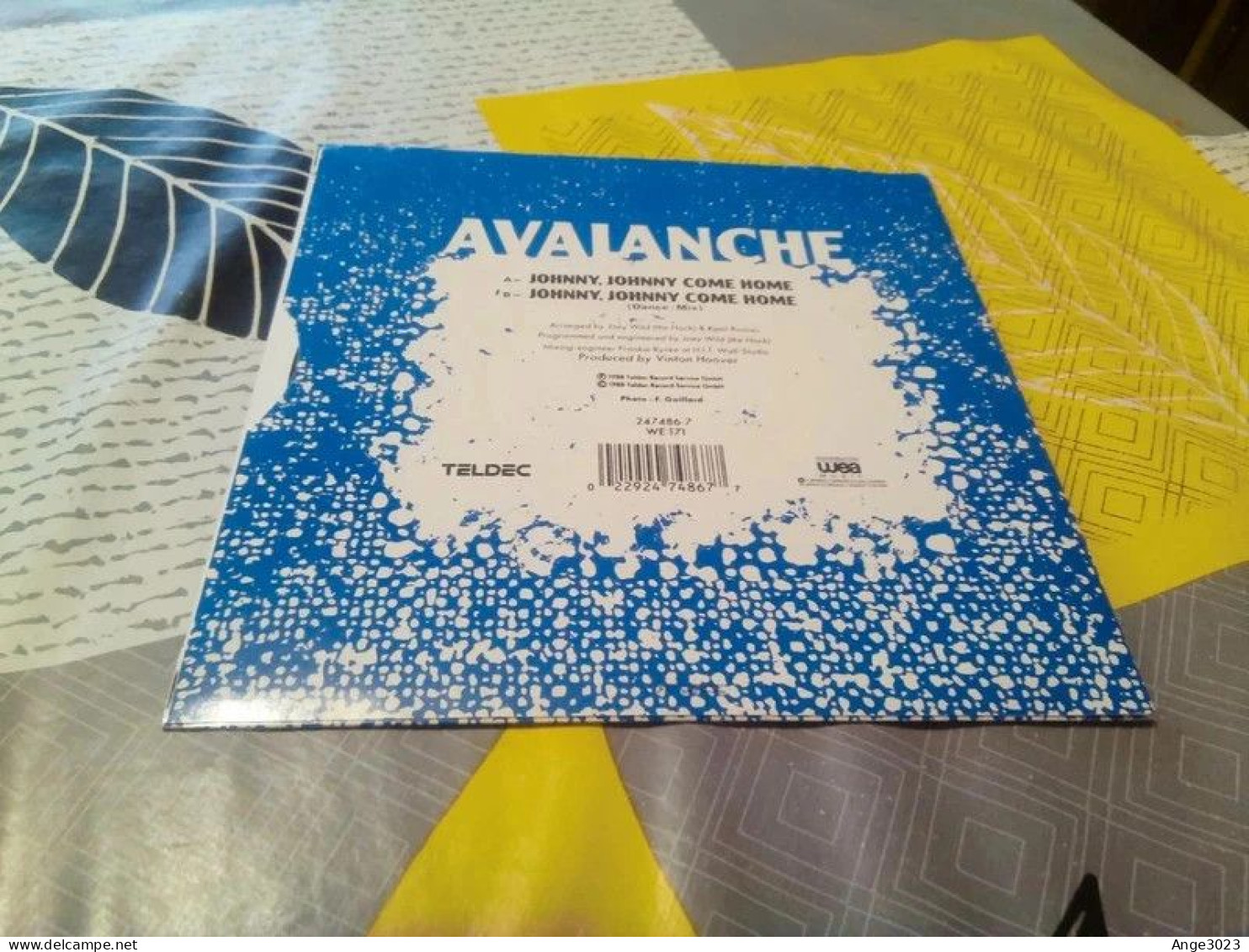 AVALANCHE "Johnny Johnny Come Home" - New Age