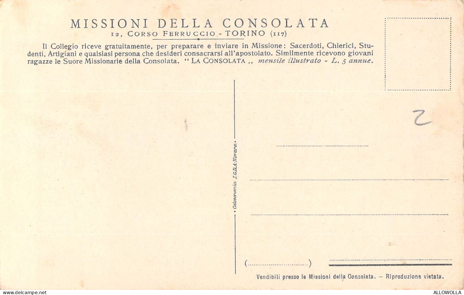 26894 " NELLE MISSIONI DELLA CONSOLATA-KAGNE IL GRANDE STREGONE DEL KENIA ...... "CART.POST. NON SPED. - Zonder Classificatie