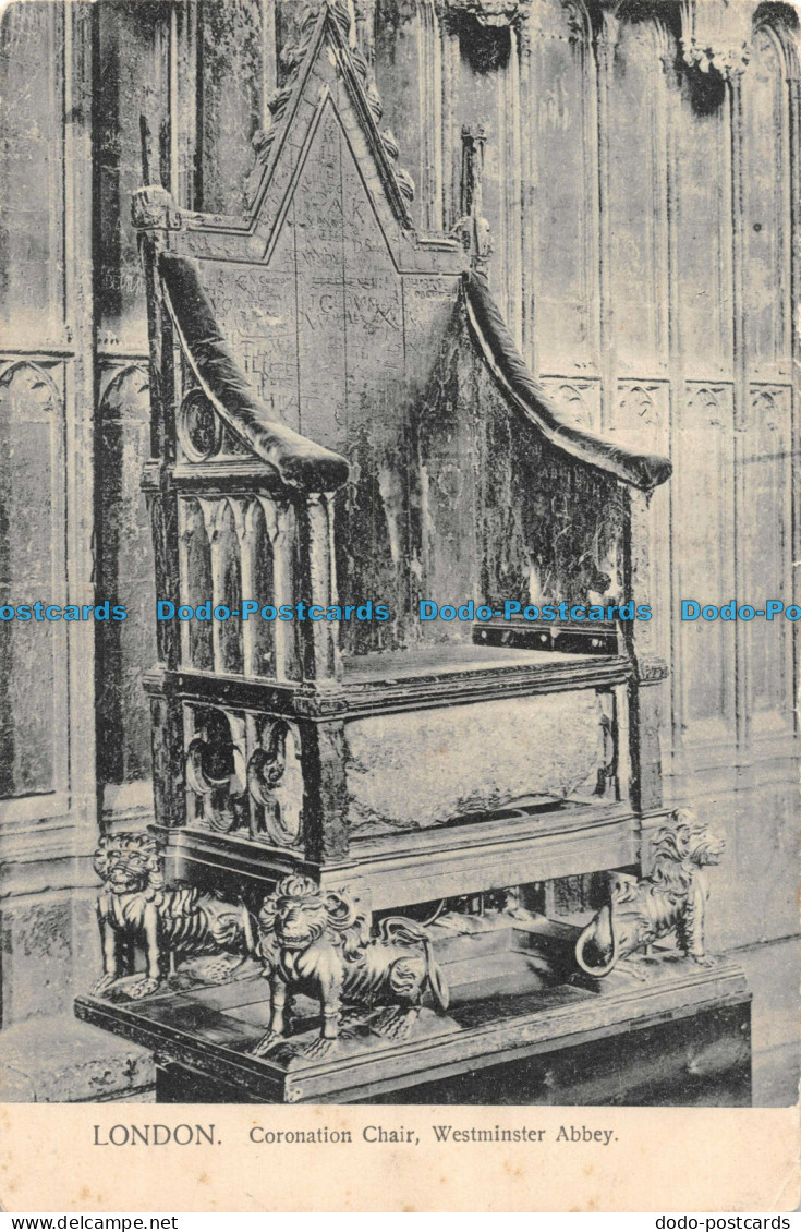 R074759 London. Coronation Chair. Westminster Abbey. F. C. M. Series 101 - Other & Unclassified