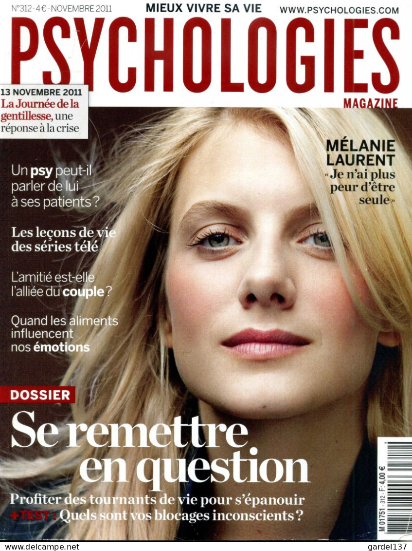Psychologies Magazine N° 312 Mélanie Laurent - Medicina & Salud