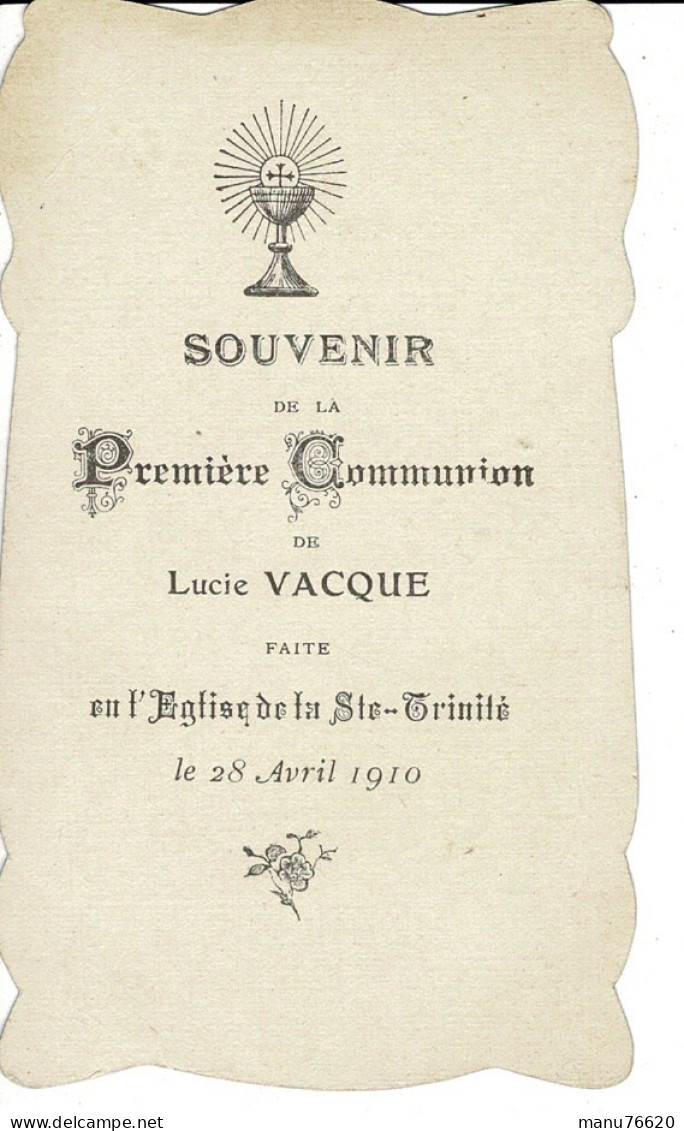 IMAGE RELIGIEUSE - CANIVET : Lucie V...? , église De La Sainte Trinité , Paris - France . - Religione & Esoterismo