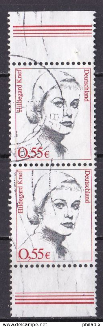 BRD 2002 Mi. Nr. 2296 O/used Senkrechtes Paar (BRD1-5) - Oblitérés