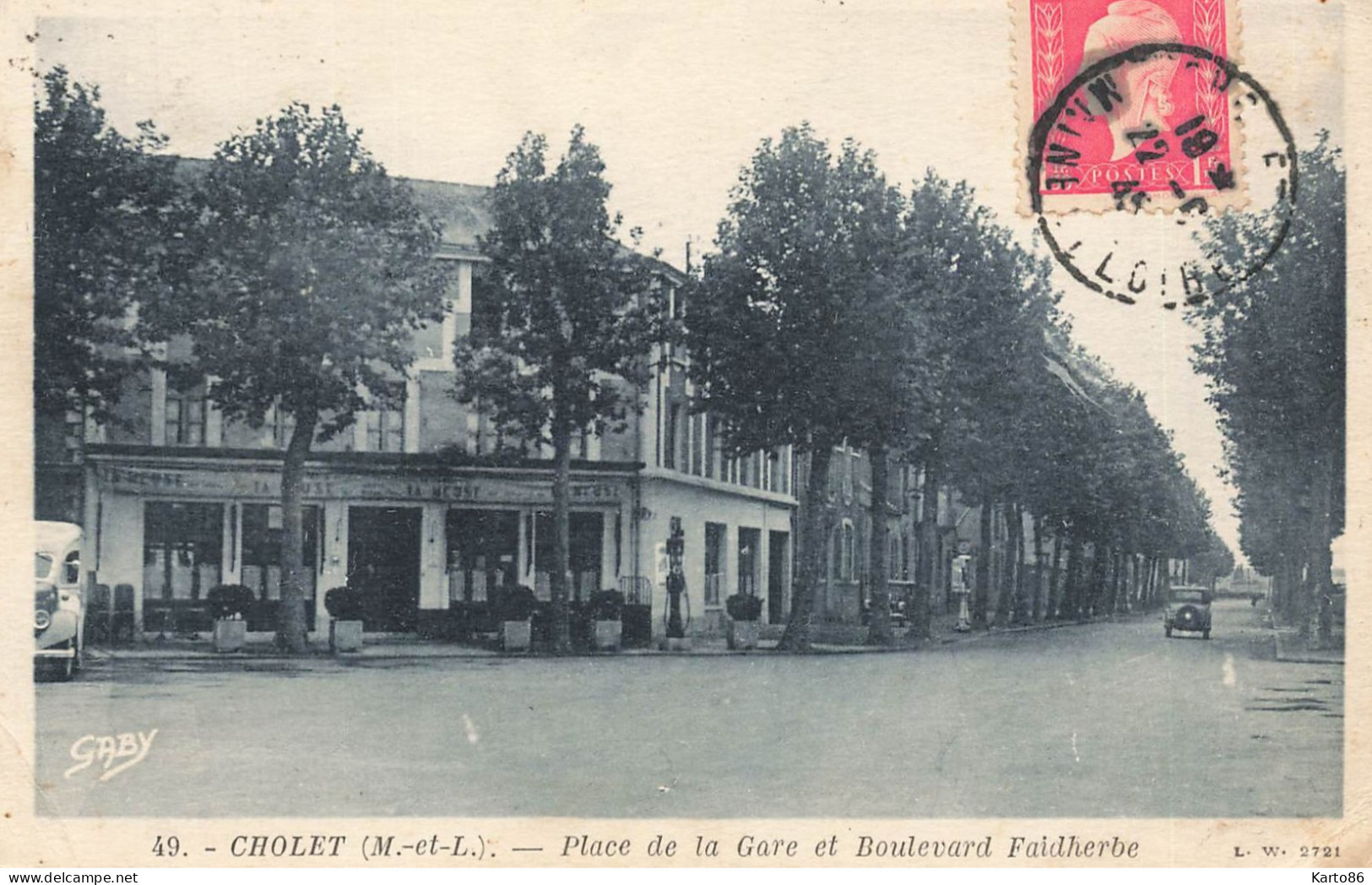 Cholet * Place De La Gare Et Boulevard Faidherbe * Café - Cholet