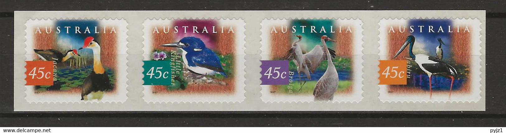 1997 MNH Australia Michel 1645-48BC Postfris** - Nuevos