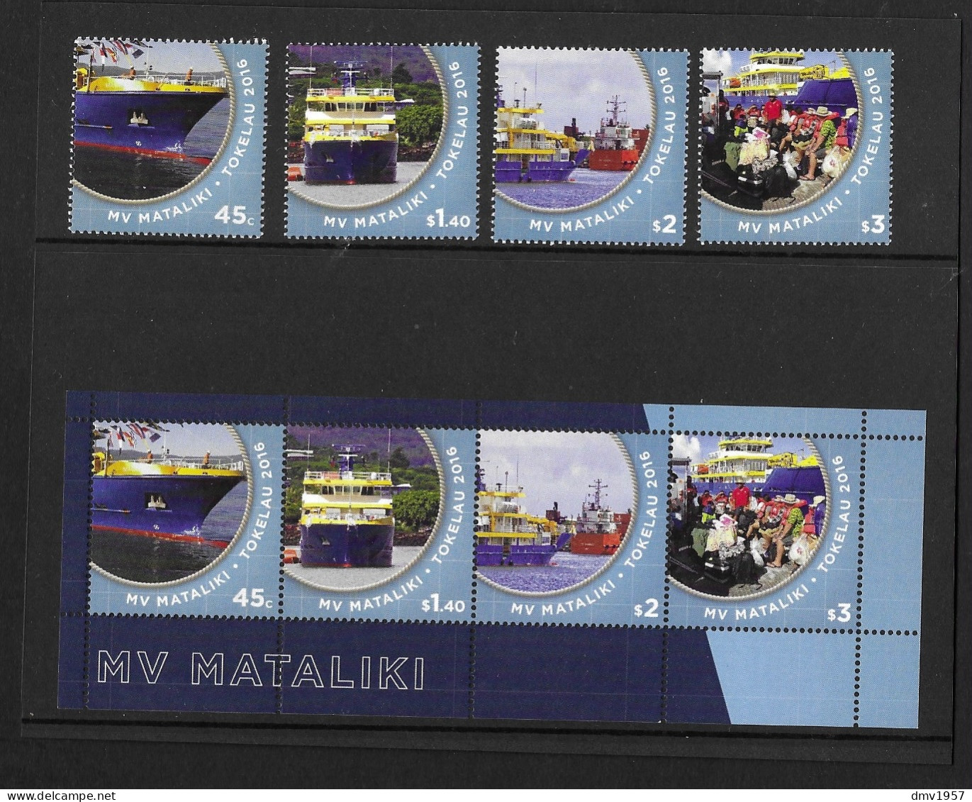 Tokelau Islands 2016 MNH Tokelau's New Ferry MV Mataliki Sg 515/8 & MS 519 - Tokelau
