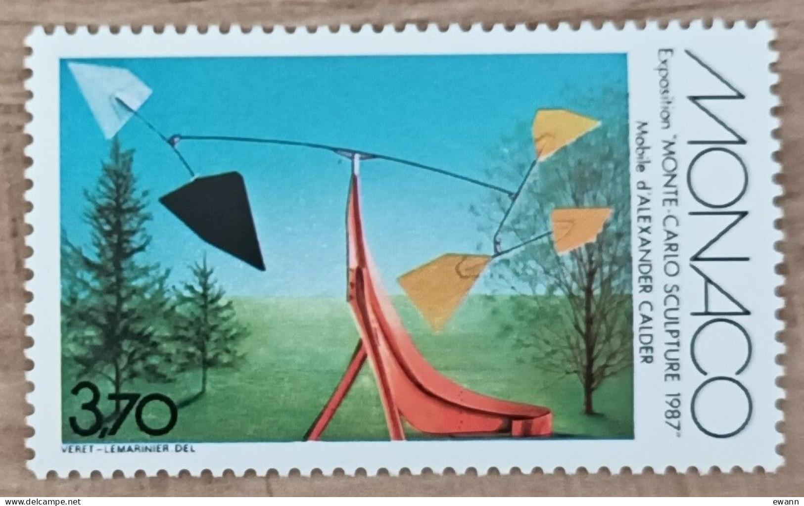 Monaco - YT N°1578 - Exposition Monte Carlo Sculpture - 1987 - Neuf - Unused Stamps