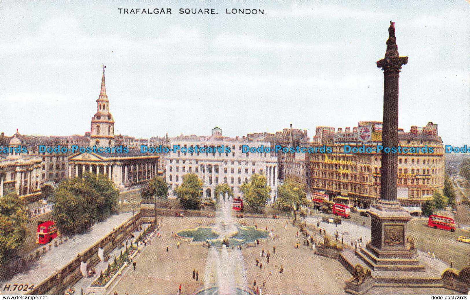 R076508 Trafalgar Square. London. Valesque. Valentine - Other & Unclassified