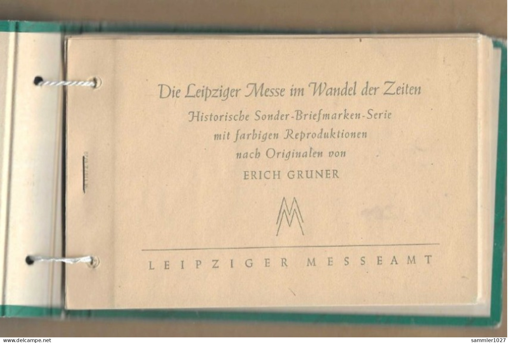 Los Vom 10.05  Büchlein  Mit Dem Messemarken Von 1947 Bis 1949 Mit Karten Und Texten - Afgestempeld