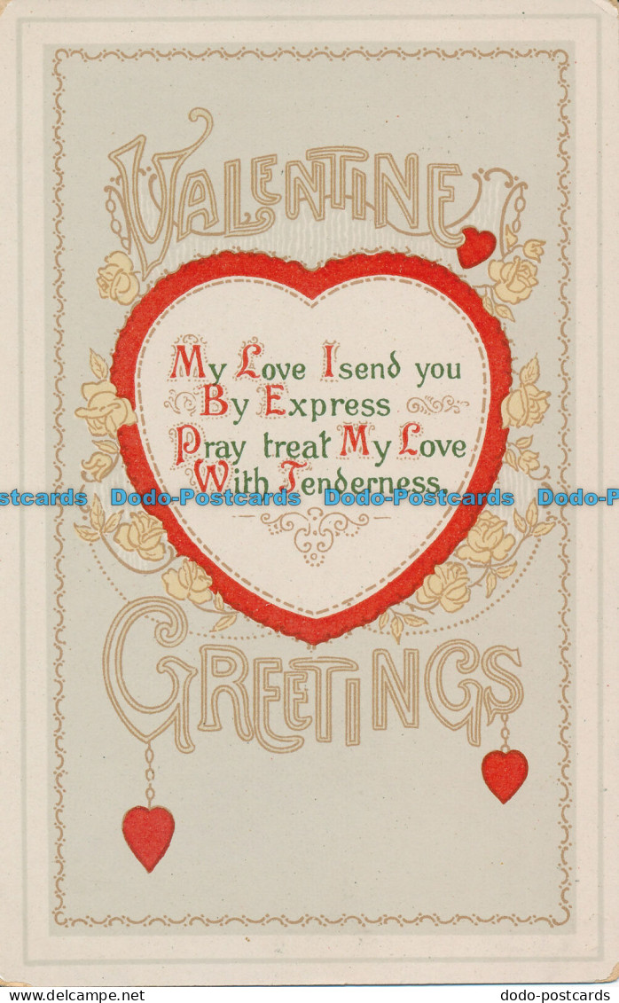 R076517 Valentine Greetings. A Poem. No 7206 B - World