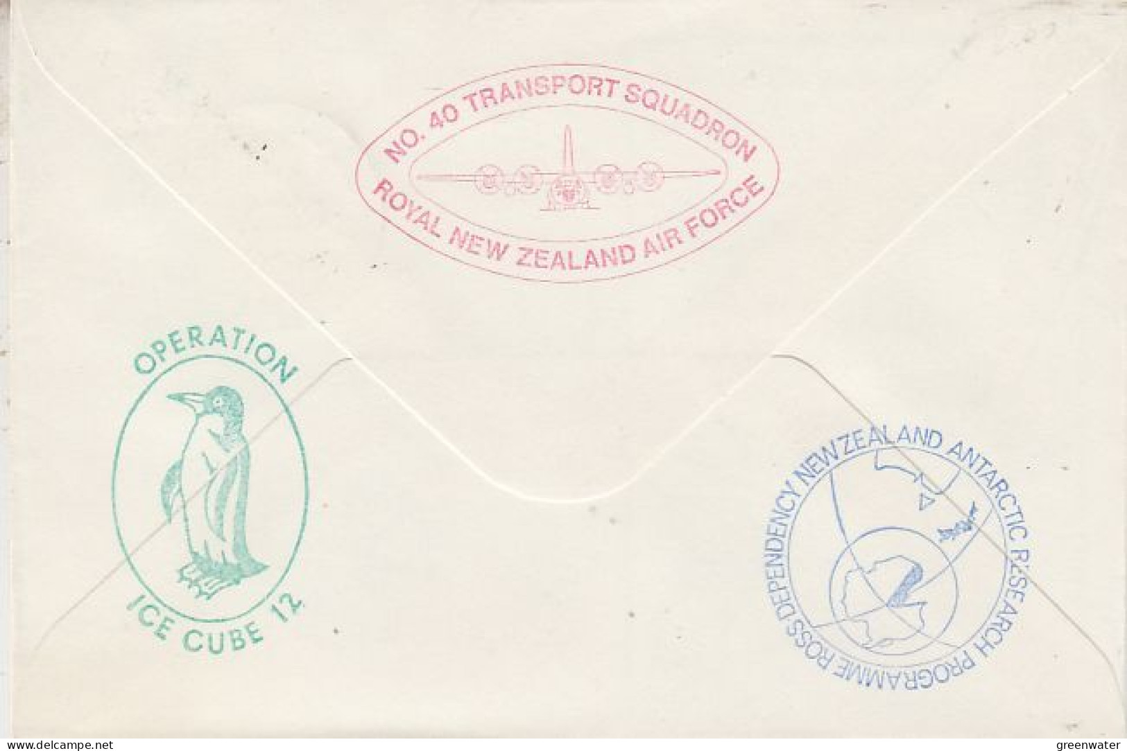 Ross Dependency 1976 Operation Icecube 12 Signature  Ca Scott Base 6 DEC 1976  (RT198) - Covers & Documents