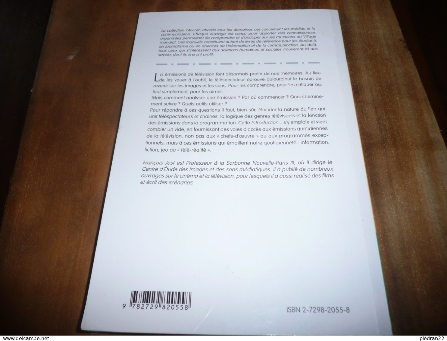 FRANCOIS JOST INTRODUCTION A L'ANALYSE DE LA TELEVISION EMISSION GENRES TELEVISUELS PROGRAMMATION 2004 - Sociologie