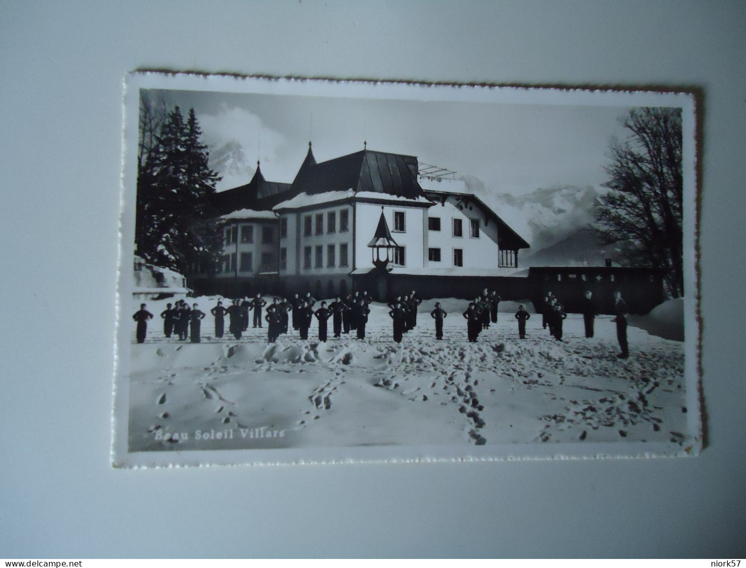 SWITZERLAND   POSTCARDS  1955 BEAU SOLEIL VILLARS  WITH STAMPS    MORE  PURHASES 10%  DISCOUNT - Otros & Sin Clasificación