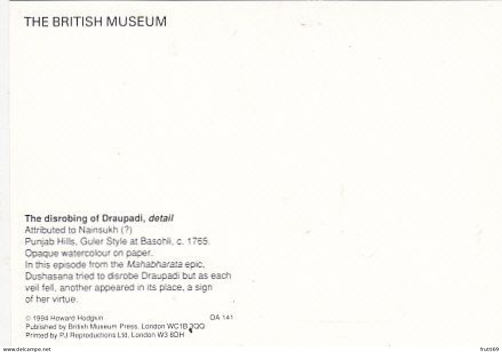 AK 210984 ART / PAINTING ... - British Museum - The Dirobing Of Draupadi - Paintings