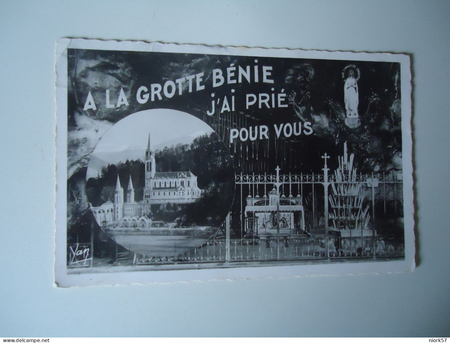 FRANCE  POSTCARDS  1952  A LA GROTTE BENIE ....STAMPS   MORE  PURHASES 10%  DISSCOUNT - Autres & Non Classés