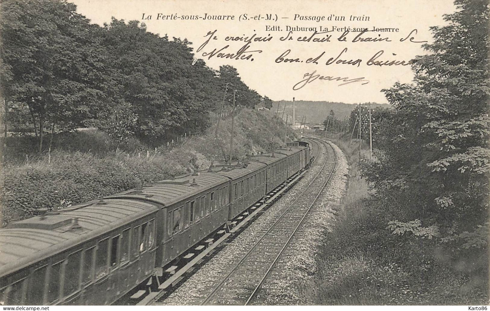 La Ferté Sous Jouarre * Passage D'un Train Sur La Ligne Chemin De Fer - La Ferte Sous Jouarre