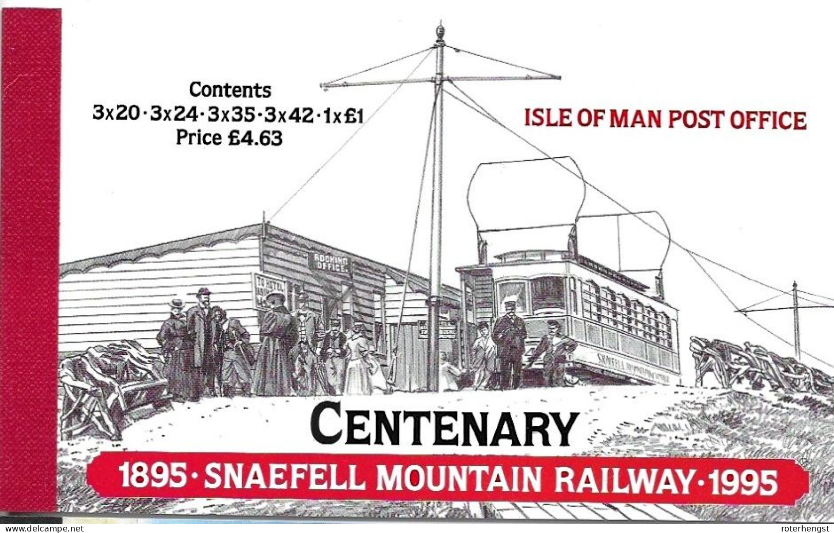 Isle Of Man Booklet Mnh ** 1995 22 Euros Mountain Railway Train - Man (Insel)