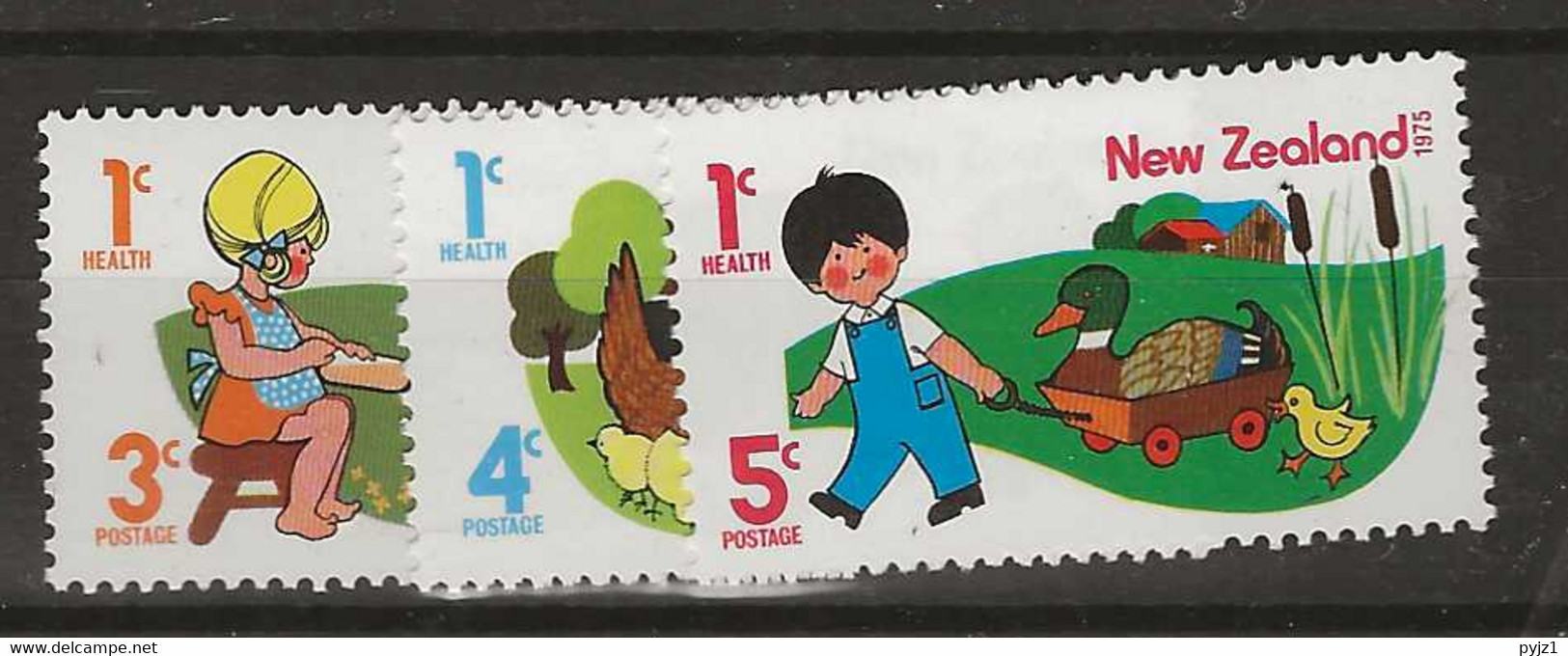 1975 MNH New Zealand Mi 661-63 Postfris** - Unused Stamps