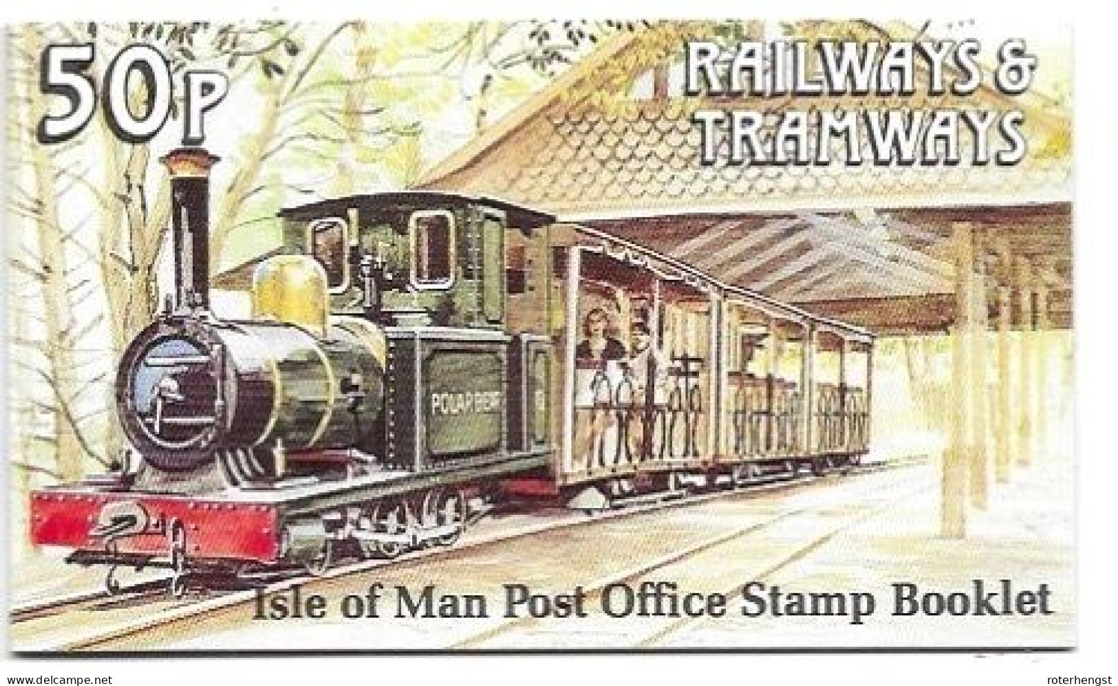 Isle Of Man Booklet Mnh ** 1991 6 Euros  Train - Isla De Man