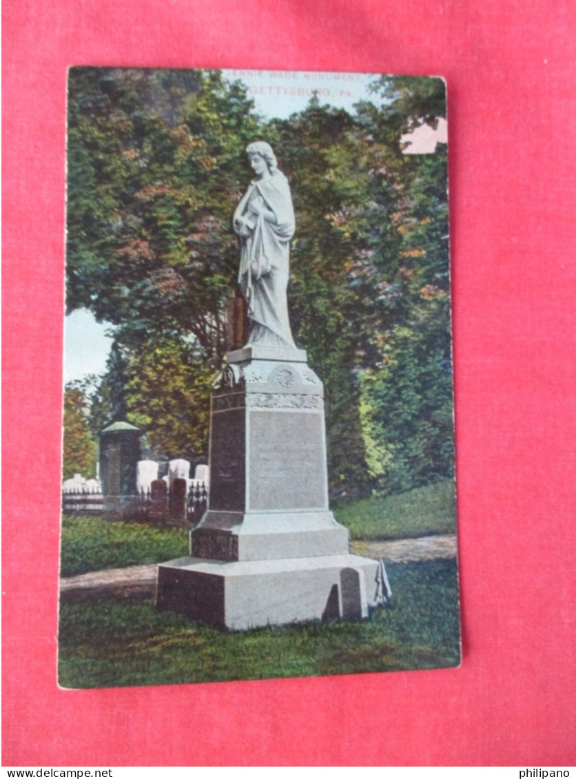 Jennie Wade Monument, Citizens Cemetery, Gettysburg, PA        Ref 6407 - Personaggi Storici
