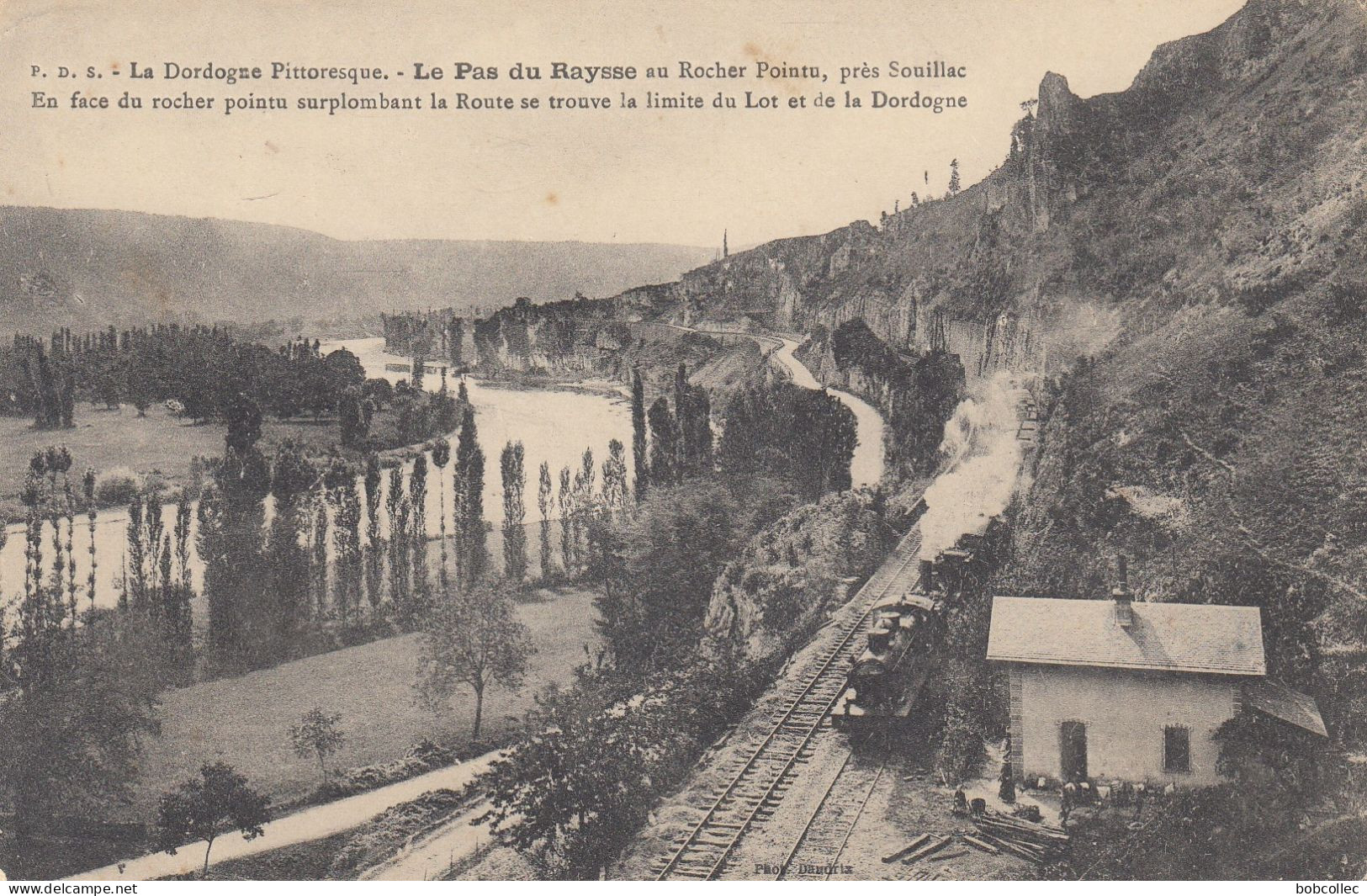 SOUILLAC (Lot): Le Pas Du Raysse Au Rocher Pointu - Train à Vapeur - Souillac