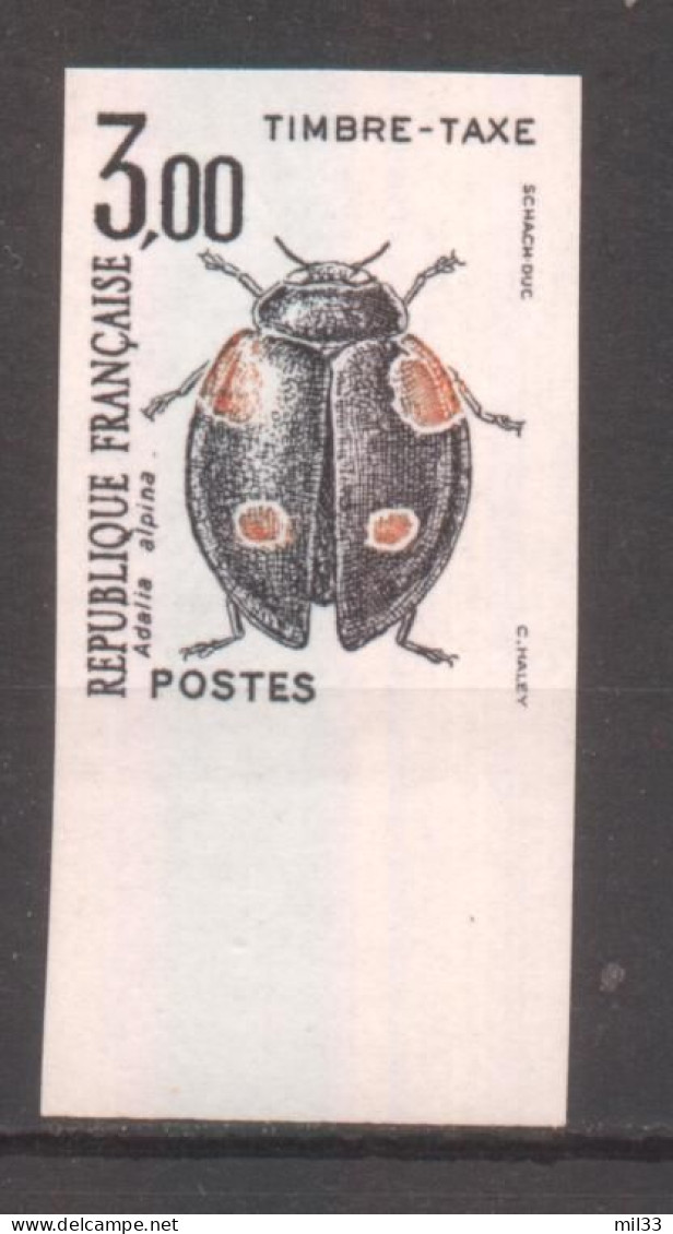 Timbre Taxe Série Insectes 3 F YT 110 De 1982-83 Sans Trace Charnière - Unclassified