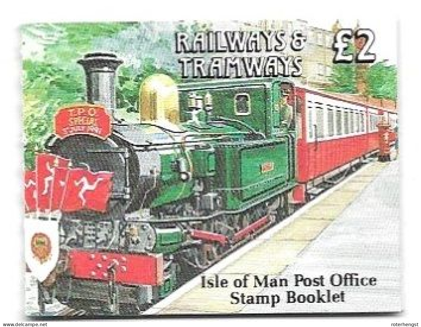 Isle Of Man Booklet Mnh ** 1992 12 Euros Train - Isle Of Man