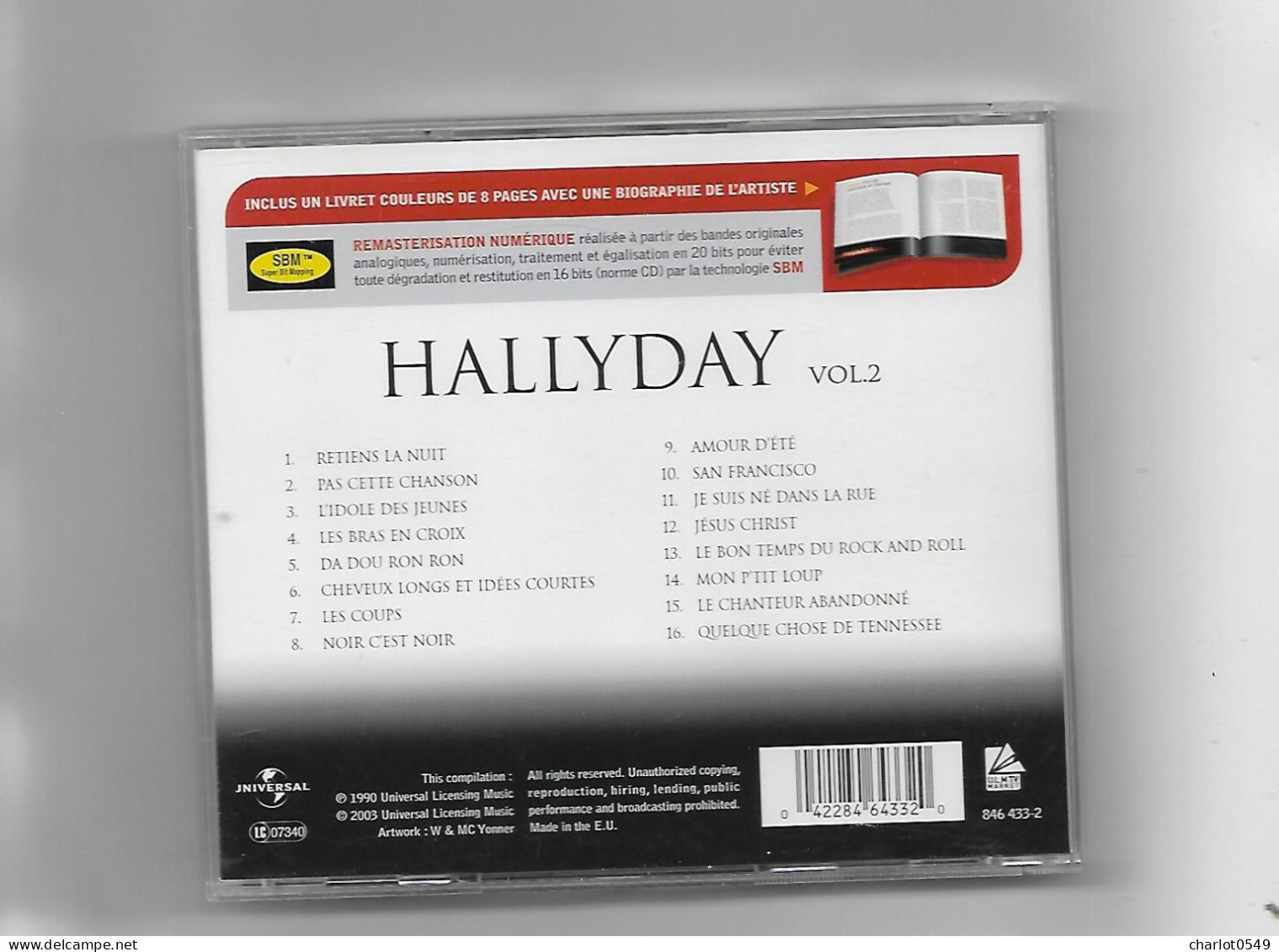 16 Titres Johnny Hallyday - Altri & Non Classificati