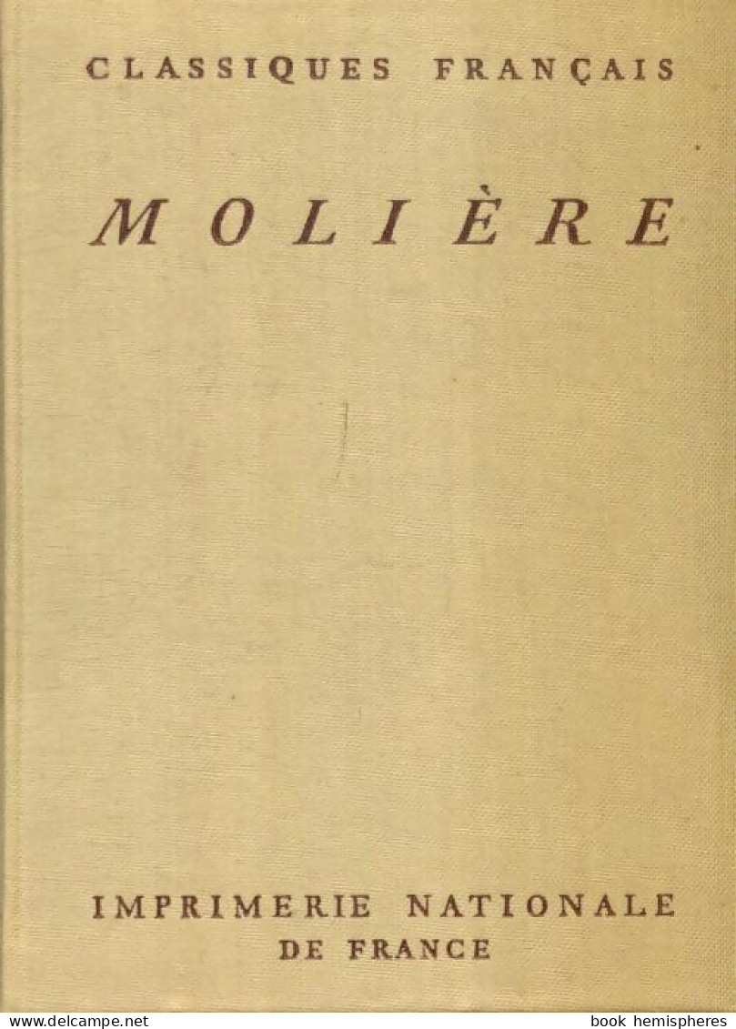 Oeuvres Complètes Tome VII (1949) De Molière - Otros & Sin Clasificación