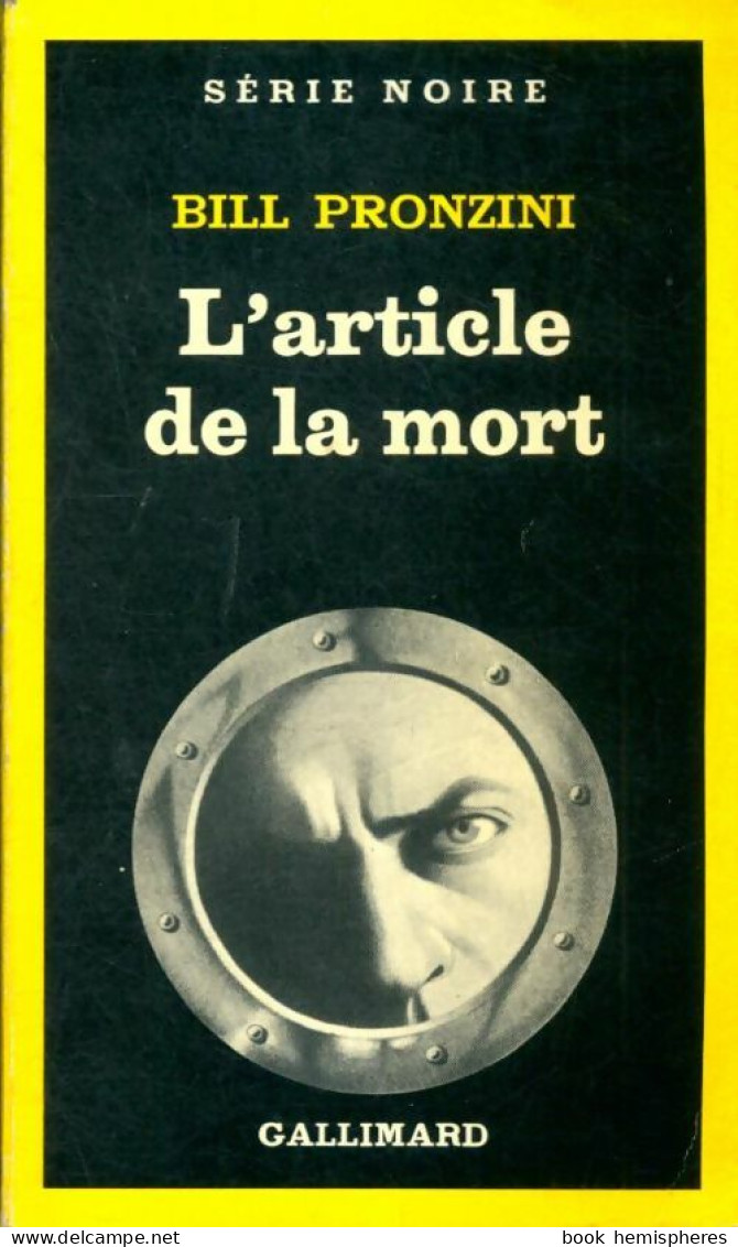 L'article De La Mort (1981) De Bill Pronzini - Other & Unclassified